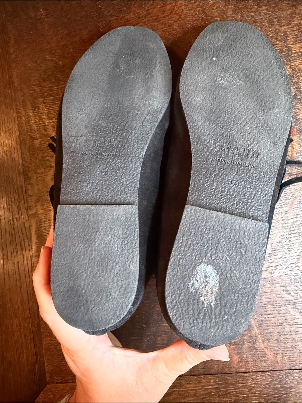 STAUD Black Suede Fringe Moccasin Loafers - Women’s Size 37 - Picture 8 of 8